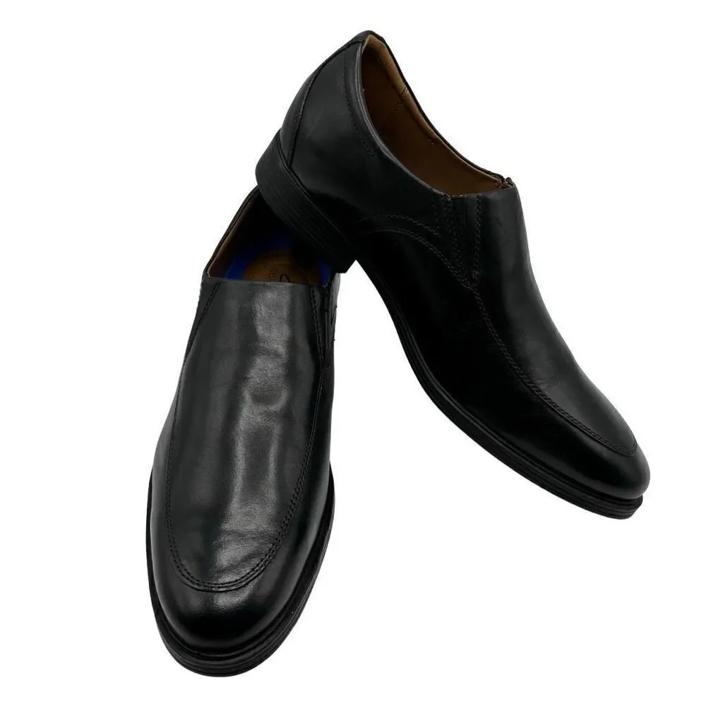 Clarks Whiddon Step Black Leather‎ Loafer Men's 11 NWOT